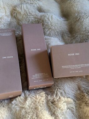 Rose Inc Rose Gold-Tone Skincare Set